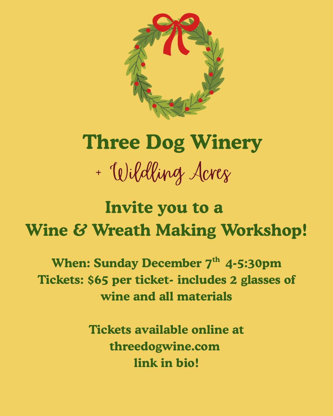 Wine & Wreath Making Workshop