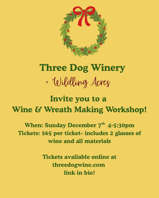 Wine & Wreath Making Workshop