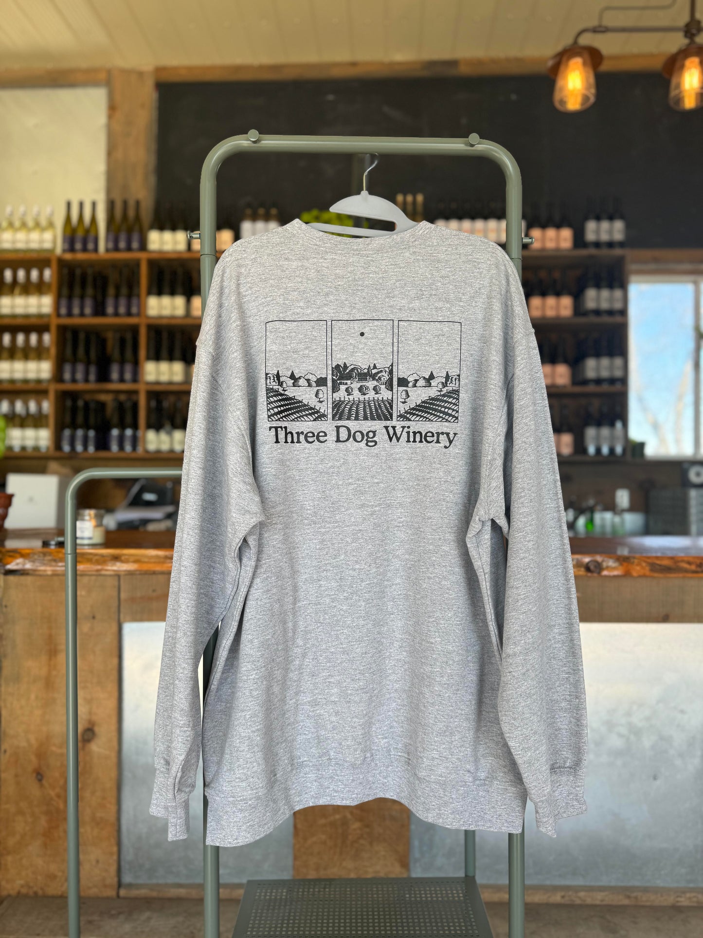 Three Dog Crew Neck Sweater
